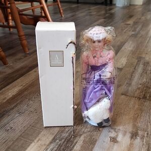 Avon 1996 Vintage Little Bo Peep Doll With Stand Collectible Gift Authentic